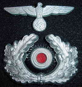 "Nazi Army Visor Hat Eagle and Cockade"
