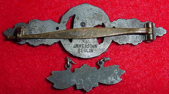 "Luftwaffe Reconnaissance Clasp in Silver 02"