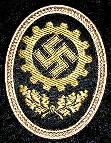 Nazi DAF Hat Badge