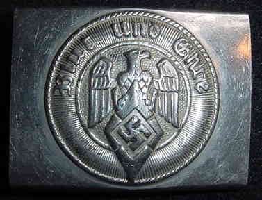 "Hitler Youth Belt Buckle RZM M/4/27"