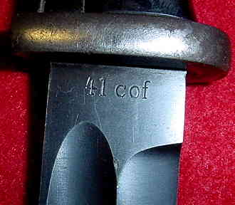 "K98 bayonet with 41 cof code"