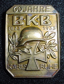 "WW2 German 1933 Tinnie Badge 6a"