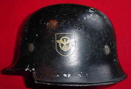 "WW2 German Fire Police Helmet"