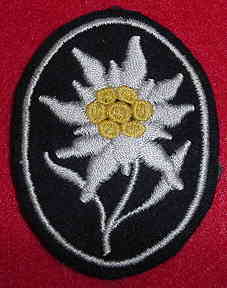 "Nazi SS Eidelweiss Patch"