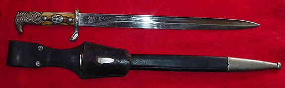 "WW2 German Police Dress Bayonet 7"