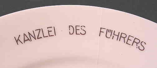 Kanzlei des Fuhrers Porcelain Plate