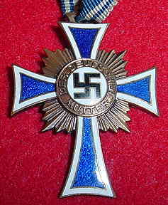 Nazi Mothers Cross in Bronze