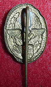 Nazi Unidentified Stickpin Badge